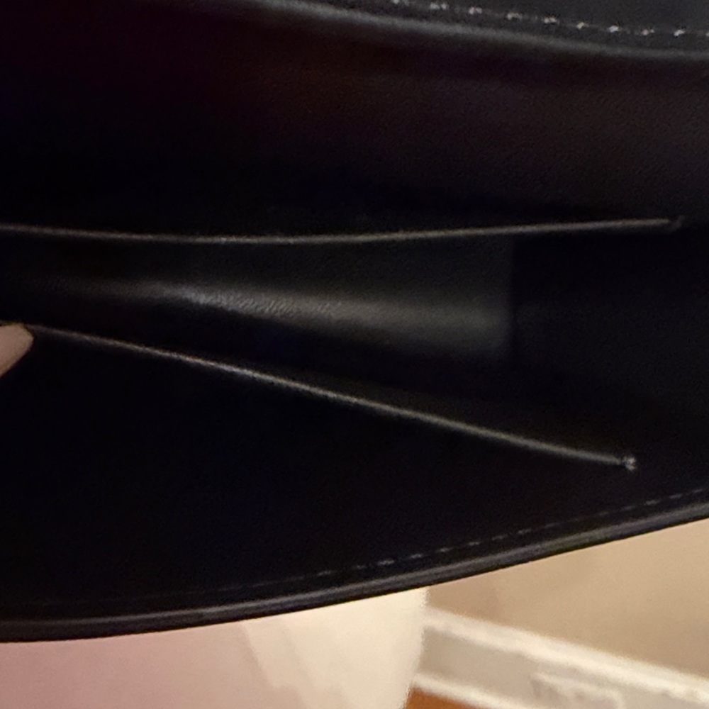 THE ROW sofia e/w crossbody bag black leather and suede - Picture 13 of 13